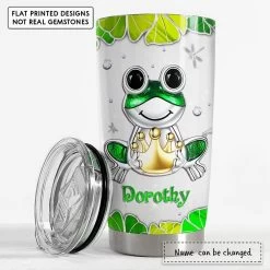 Personalized Frog Tumbler Cute Drinking Cup Jewelry Style Best Gift -Gift Series Store personalized frog tumbler cute drinking cup jewelry style best gift pt02