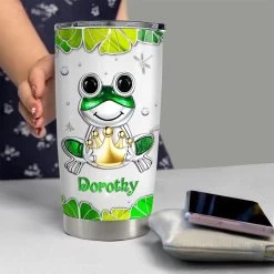 Personalized Frog Tumbler Cute Drinking Cup Jewelry Style Best Gift -Gift Series Store personalized frog tumbler cute drinking cup jewelry style best gift pt04