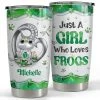 Personalized Frog Tumbler Jewelry Style Girl Loves Frogs Best Gift -Gift Series Store personalized frog tumbler jewelry style girl loves frogs best gift main