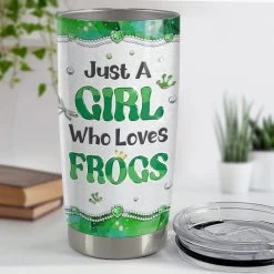 Personalized Frog Tumbler Jewelry Style Girl Loves Frogs Best Gift -Gift Series Store personalized frog tumbler jewelry style girl loves frogs best gift pt03