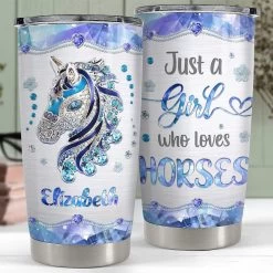 Personalized Horse Tumbler Jewelry Drawing Love Horses Best Gift -Gift Series Store personalized horse tumbler jewelry drawing love horses best gift pt03