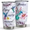 Personalized Hummingbird Tumbler Crystal Drawing Style For Girl -Gift Series Store personalized hummingbird tumbler crystal drawing style for girl main