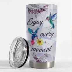 Personalized Hummingbird Tumbler Crystal Drawing Style For Girl -Gift Series Store personalized hummingbird tumbler crystal drawing style for girl pt02