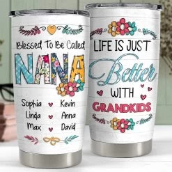 Personalized Nana Tumbler Gift From Grandkids For Grandmother Mimi -Gift Series Store personalized nana tumbler gift from grandkids for grandmother mimi pt02