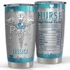 Personalized Nurse Tumbler Jewelry Drawing Nutrition Facts For Nurse -Gift Series Store personalized nurse tumbler jewelry drawing nutrition facts for nurse main