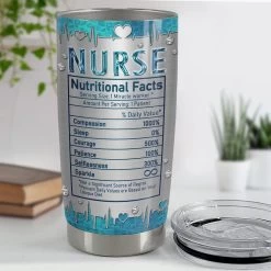 Personalized Nurse Tumbler Jewelry Drawing Nutrition Facts For Nurse -Gift Series Store personalized nurse tumbler jewelry drawing nutrition facts for nurse pt02