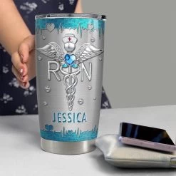 Personalized Nurse Tumbler Jewelry Drawing Nutrition Facts For Nurse -Gift Series Store personalized nurse tumbler jewelry drawing nutrition facts for nurse pt03