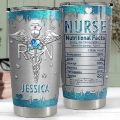 Personalized Nurse Tumbler Jewelry Drawing Nutrition Facts For Nurse -Gift Series Store personalized nurse tumbler jewelry drawing nutrition facts for nurse pt04