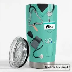 Personalized Nurse Tumbler Nurse Scrub UniForm For Nursing New Women -Gift Series Store personalized nurse tumbler nurse scrub uniform for nursing new women pt04
