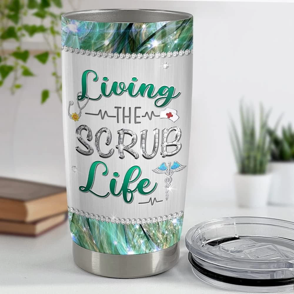 Personalized Nurse Tumbler Stethoscope Jewelry Drawing For Nurse 6 Personalized Nurse Tumbler Stethoscope Jewelry Drawing For Nurse - Image 4