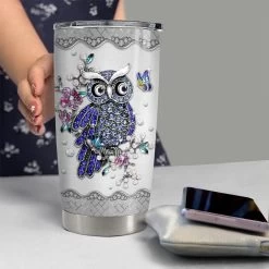 Personalized Owl Tumbler Drawing Style Owls Tumblers For Animal Lover -Gift Series Store personalized owl tumbler drawing style owls tumblers for animal lover pt04