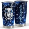 Personalized Owl Tumbler Jewelry Style Glitter For Animal Lover -Gift Series Store personalized owl tumbler jewelry style glitter for animal lover main