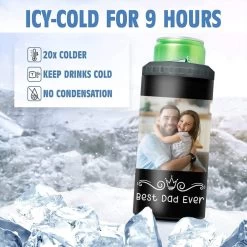 Personalized Photo Can Cooler For Dad Custom Photo For Father -Gift Series Store personalized photo can cooler for dad custom photo for father pt03
