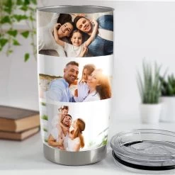 Personalized Photo Collage Tumbler For Family Dad Mom Mother Father -Gift Series Store personalized photo collage tumbler for family dad mom mother father pt02