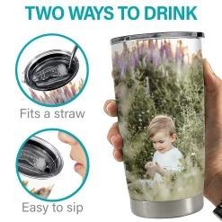 Personalized Photo Tumbler Gift Idea For Dad Mom Mother Father Family -Gift Series Store personalized photo tumbler gift idea for dad mom mother father family pt04