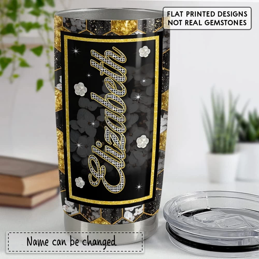 Personalized Queen Bee Tumbler For Jewelry Style For Animal Lover 4 Personalized Queen Bee Tumbler For Jewelry Style For Animal Lover - Image 2