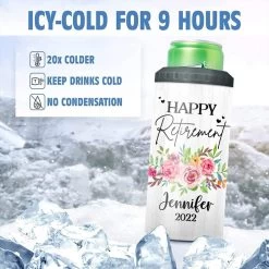 Personalized Retirement Gift Can Cooler Happy Retirement For Coworker -Gift Series Store personalized retirement gift can cooler happy retirement for coworker pt03
