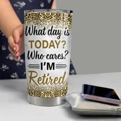 Personalized Retirement Gift Tumbler Lady Retired For Coworker Office -Gift Series Store personalized retirement gift tumbler lady retired for coworker office pt03