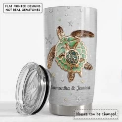 Personalized Sea Turtle Tumbler Jewelry Mom And Daughter Family Gift -Gift Series Store personalized sea turtle tumbler jewelry mom and daughter family gift pt02