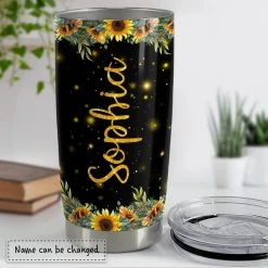 Personalized Sunflower Tumbler Glitter Gift For Women Girl Mother 12 Personalized Sunflower Tumbler Glitter Gift For Women Girl Mother -Gift Series Store personalized sunflower tumbler glitter gift for women girl mother pt03