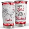 Personalized Tumbler Just A Girl Who Loves Chicken Jewelry Style -Gift Series Store personalized tumbler just a girl who loves chicken jewelry style main