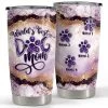 Personalized World's Best Dog Mom Tumbler Marble Style Lover Animal -Gift Series Store personalized worlds best dog mom tumbler marble style lover animal main