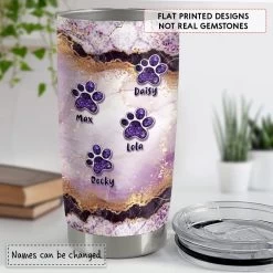 Personalized World's Best Dog Mom Tumbler Marble Style Lover Animal -Gift Series Store personalized worlds best dog mom tumbler marble style lover animal pt02